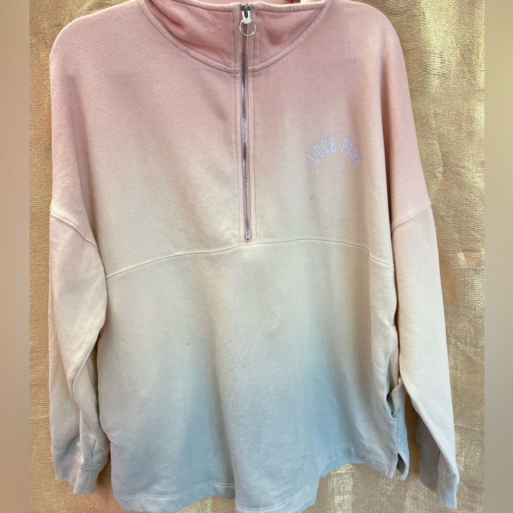 VS PINK HALF ZIP